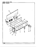 Control panel (rev. a-d)(wht) (lwm205wc)
