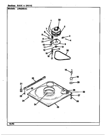 Base & drive (rev. a-d)(alm) (lwm205ac)