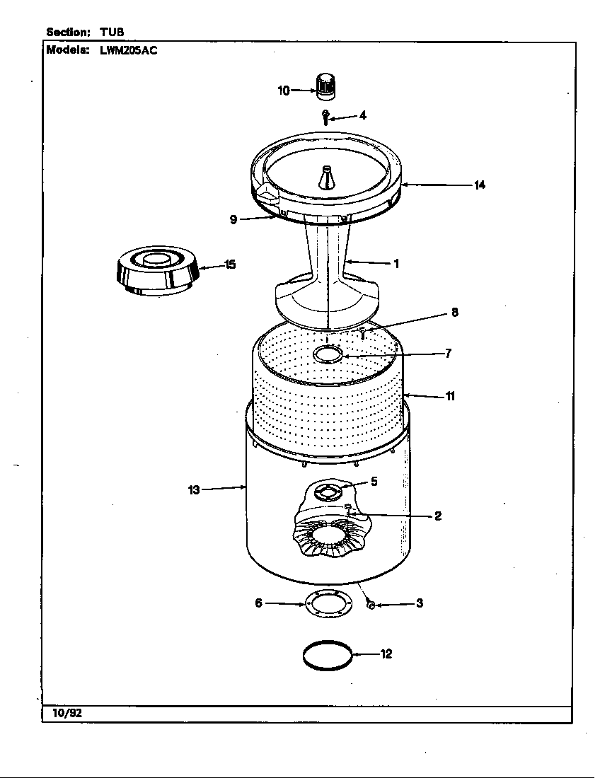 Tub (rev. a-d)(alm) (lwm205ac)