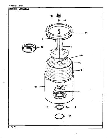 Tub (rev. a-d)(alm) (lwm205ac)