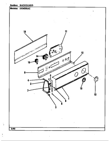 Control panel (rev. a)(alm) (dgm205ac)