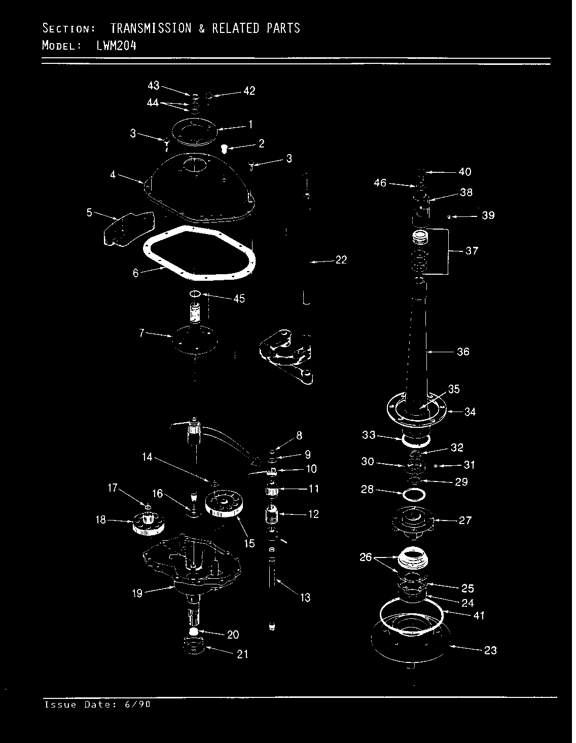 TRANSMISSION & RELATED PARTS (REV. A-D)