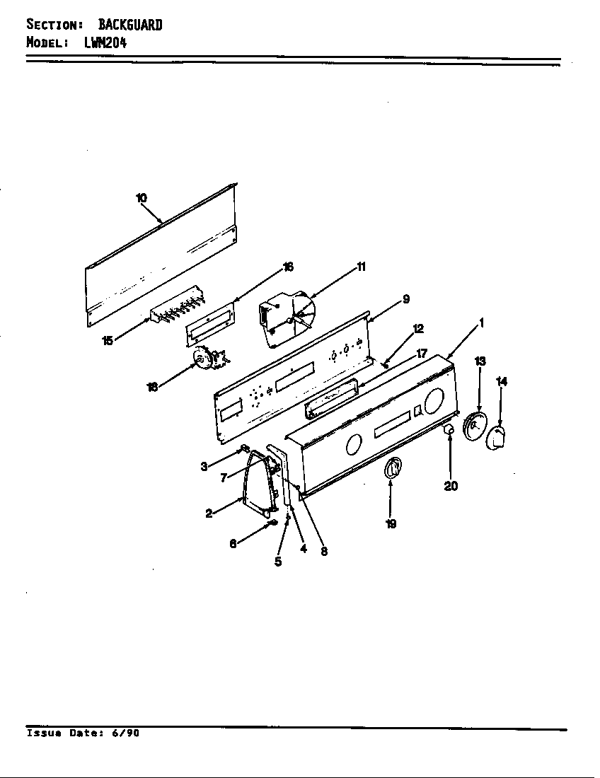 CONTROL PANEL (REV. E-F)