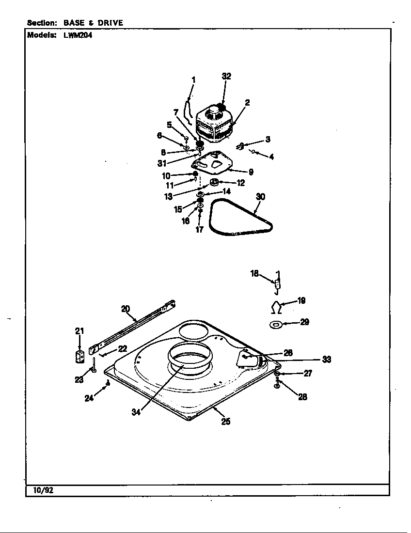 BASE & DRIVE (REV. G-L)