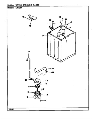 Tub (rev. g-l) (lwm204a) (lwm204w)
