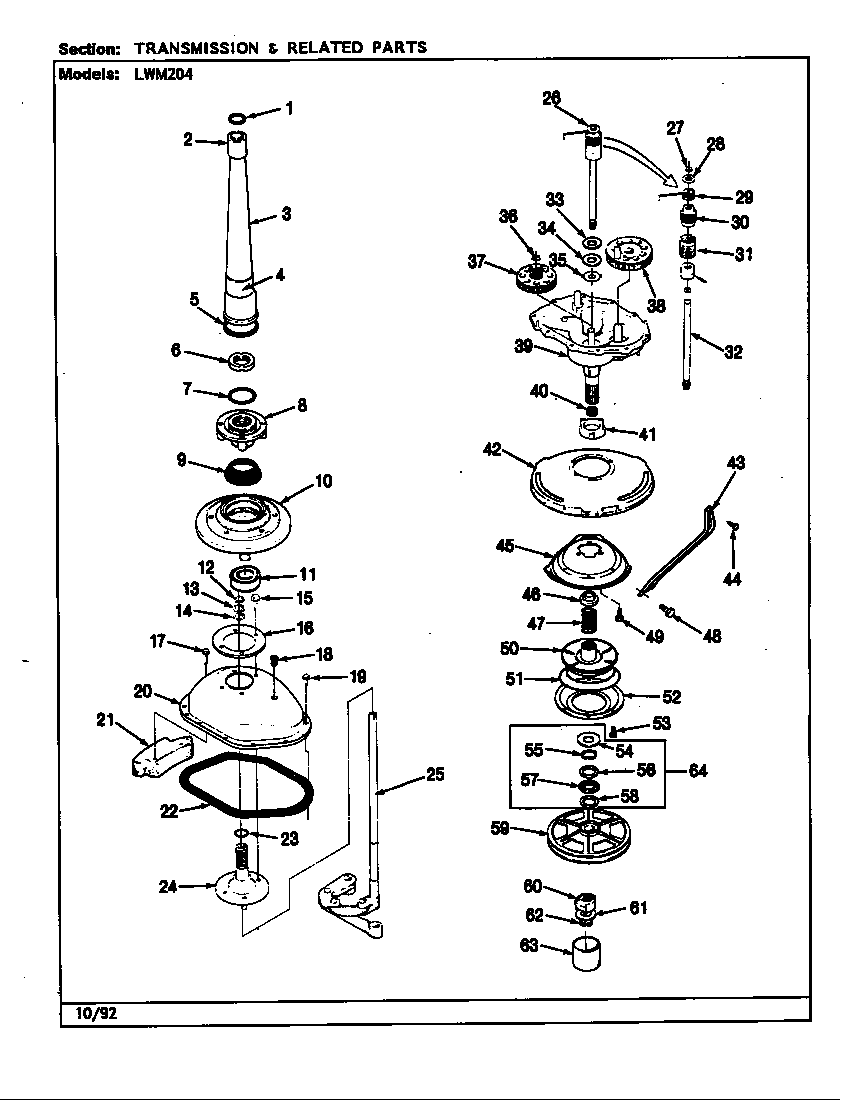 TRANSMISSION & RELATED PARTS (REV. G-L)