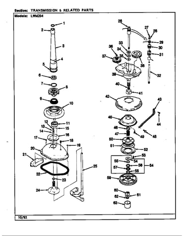 Transmission & related parts (rev. g-l)