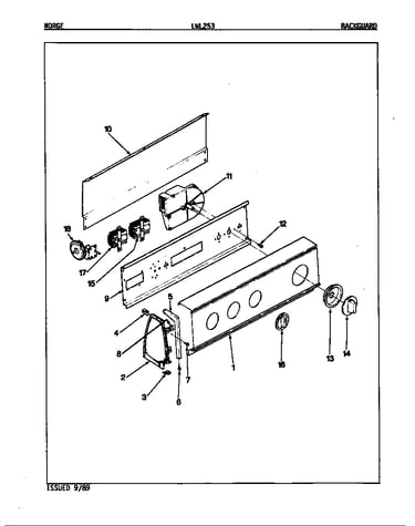 Control panel (orig. rev. a-d)