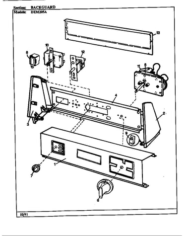 Control panel (orig. rev. a-b)(alm) (dem205a)