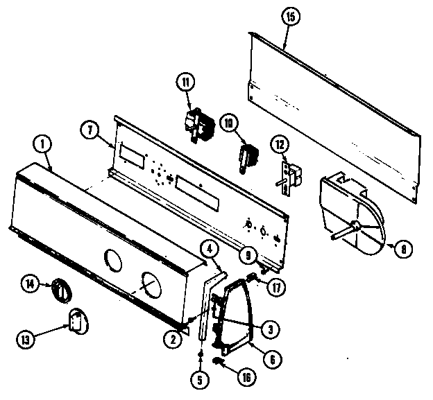 Control panel (rev. e)(wht) (dem205w)