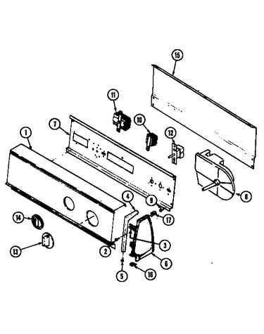 Control panel (rev. e)(wht) (dem205w)
