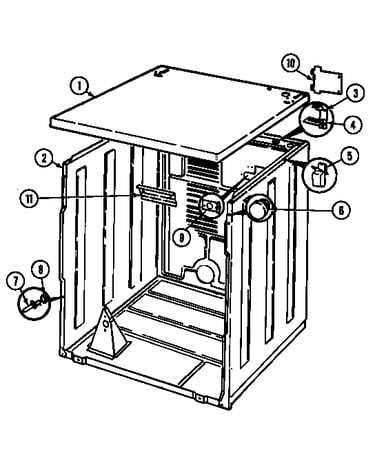 Cabinet (rev. e)(wht) (dem205w)