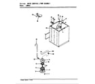 Norge LWM201H water carrying & pump assembly diagram
