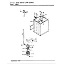 Norge LWM201W water carrying & pump assembly diagram