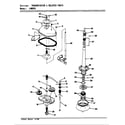Norge LWM201W transmission & related parts diagram