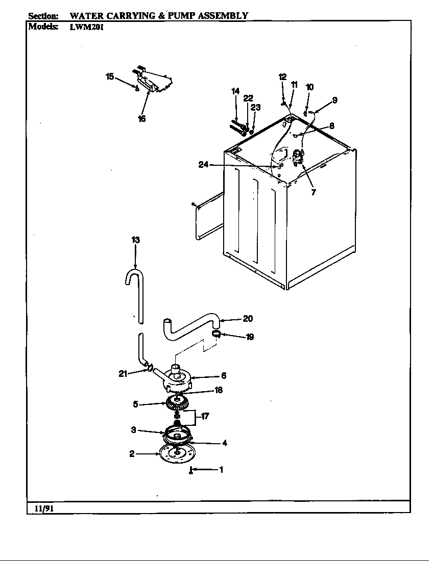 WATER CARRYING & PUMP ASSY. (REV. A)