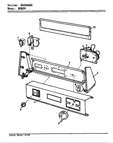 Control panel (rev. a-c) (dem204) (dem204 rev a) (dem204 rev b) (dem204 rev c)