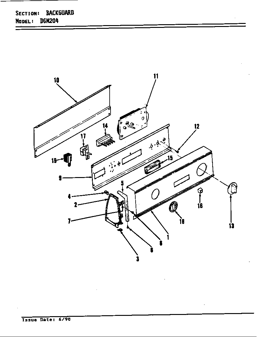 Control panel (rev. a-d)