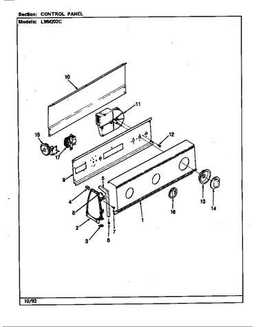 Control panel (rev. e-j)