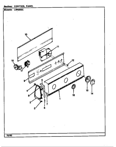 Control panel (rev. k)