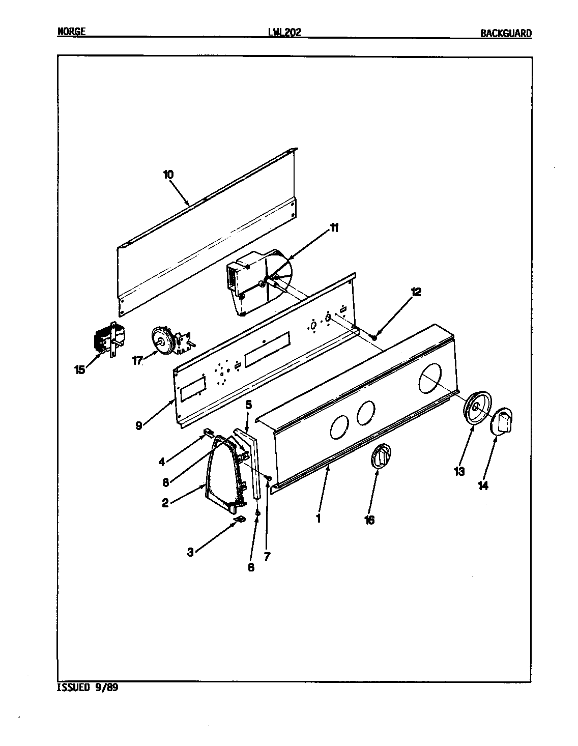 CONTROL PANEL (ORIG. REV. A)