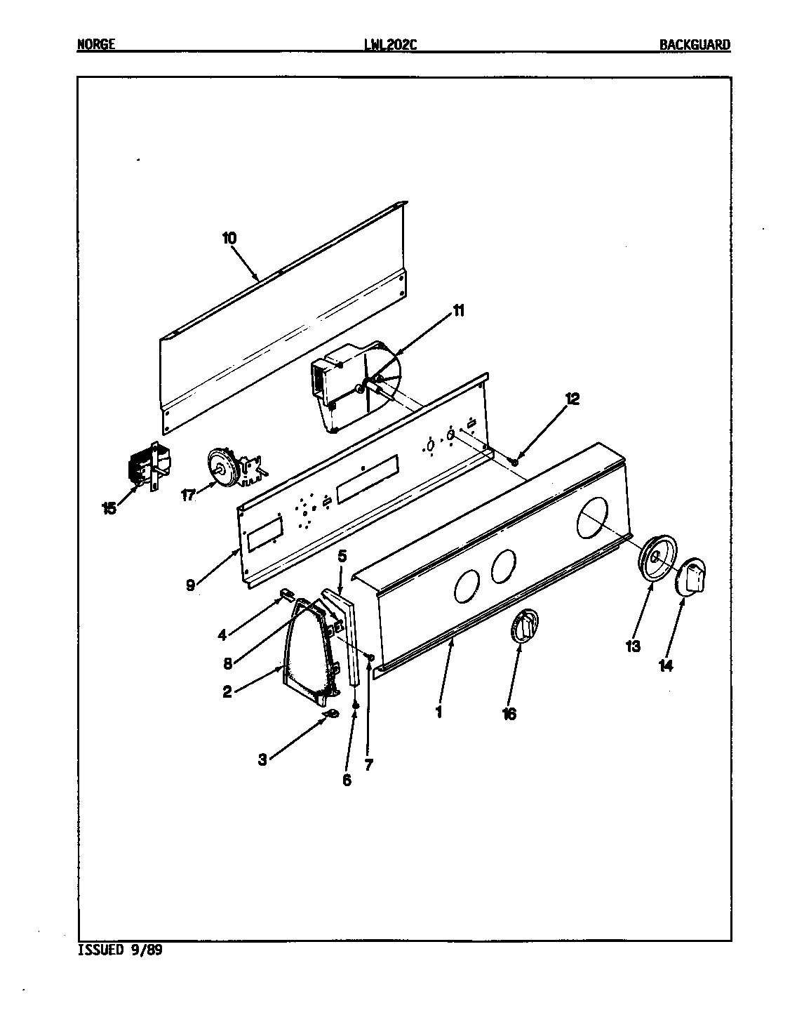 CONTROL PANEL (ORIG. REV. A)