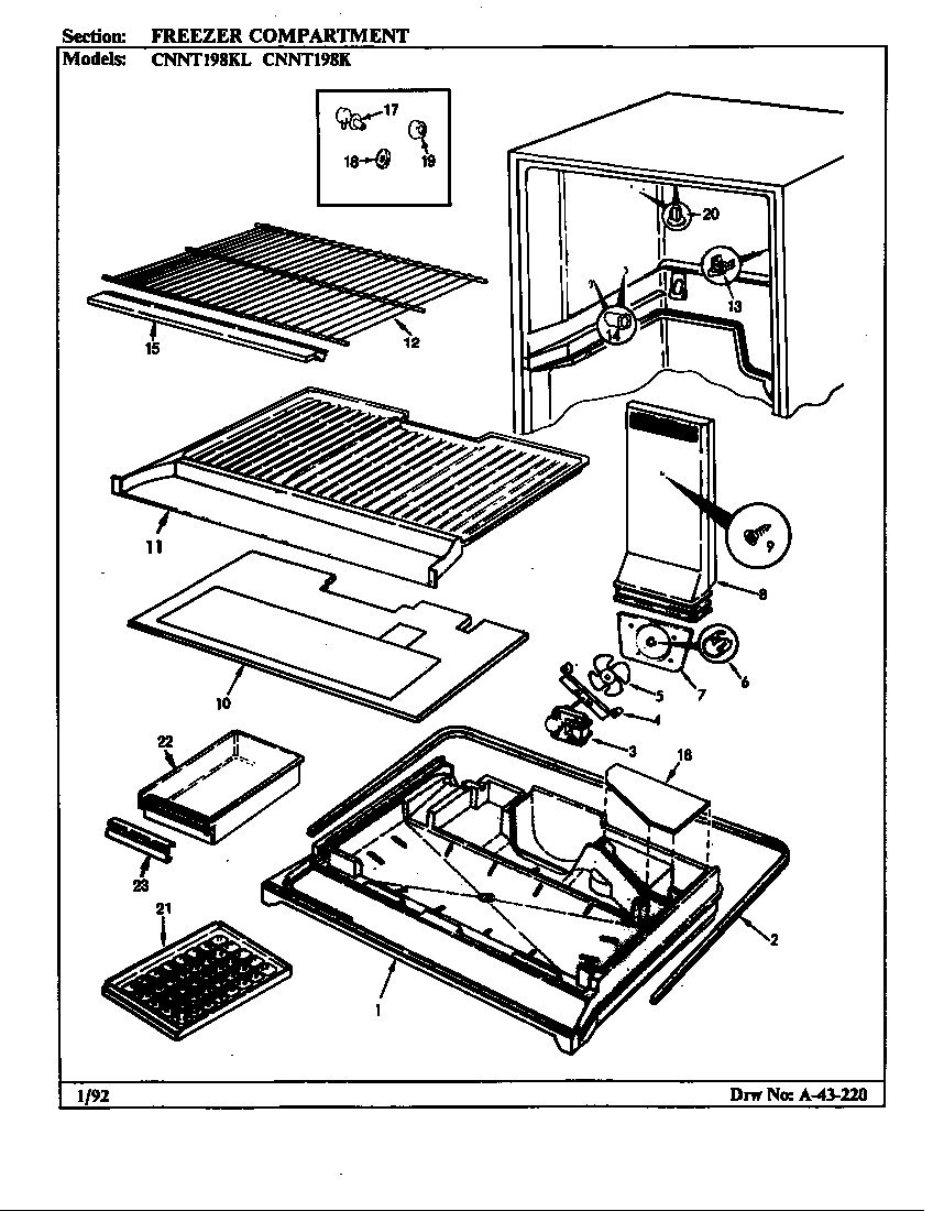 Freezer compartment