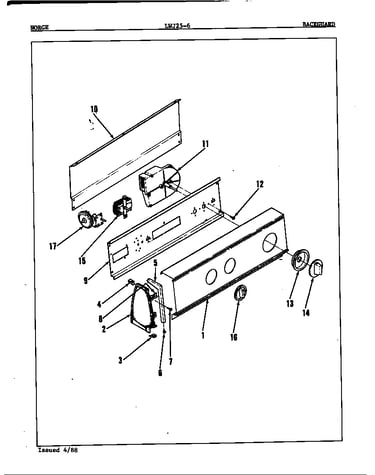 Control panel (orig. rev. a)