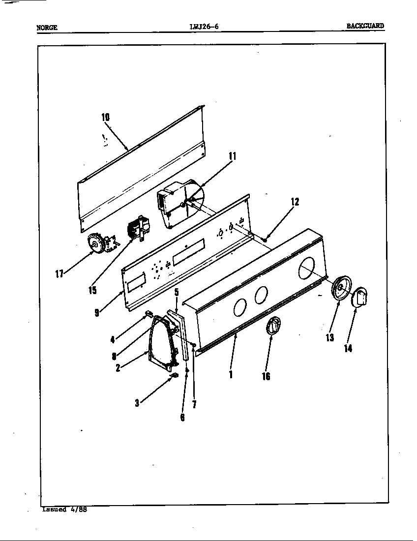 CONTROL PANEL (ORIG. REV. A)