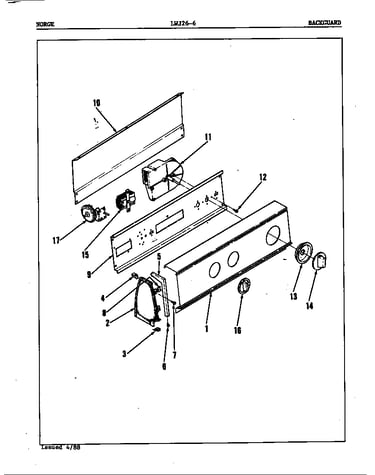 Control panel (orig. rev. a)