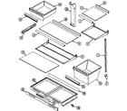 Magic Chef RB213TV shelves & accessories diagram