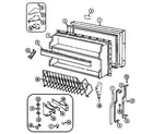 Magic Chef RB213TV freezer door diagram