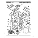 Magic Chef 51FN-2KW-BS body diagram
