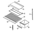 Maytag GT15A83V shelves & accessories diagram