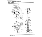 Norge TLWM208IIW transmission & related parts (rev. e) diagram