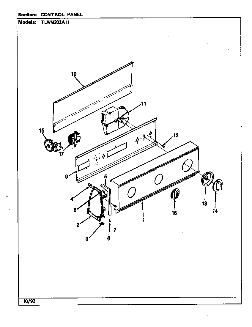 CONTROL PANEL (REV. F-K)