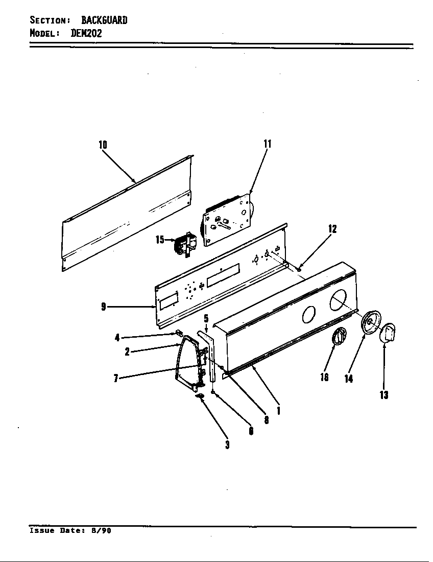 Control panel (rev. a-d)