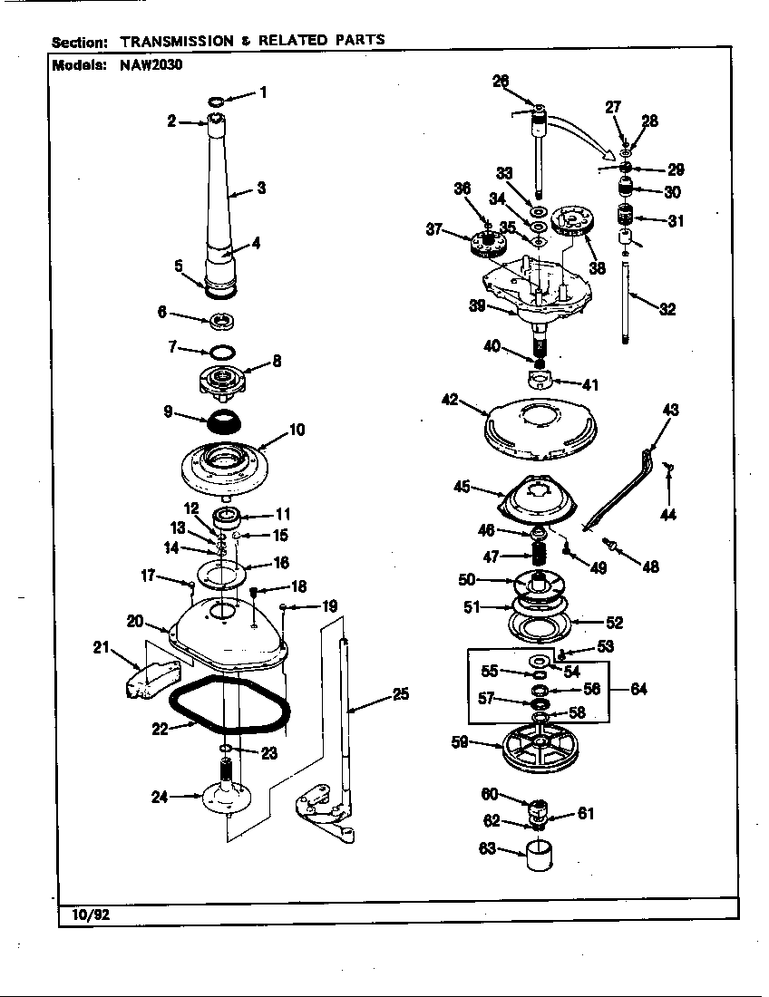 TRANSMISSION & RELATED PARTS (REV. F-K)