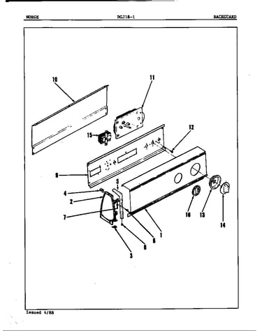 Control panel (orig. rev. a)