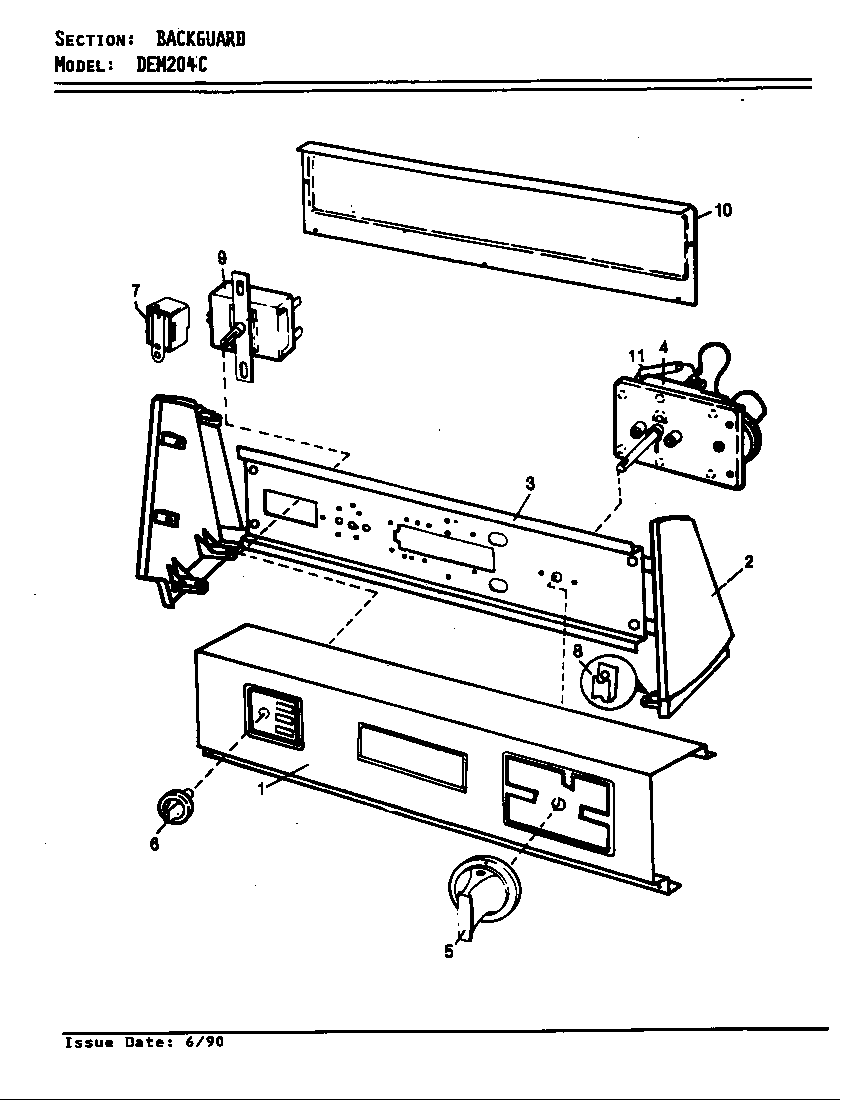 Control panel (orig. rev. a)