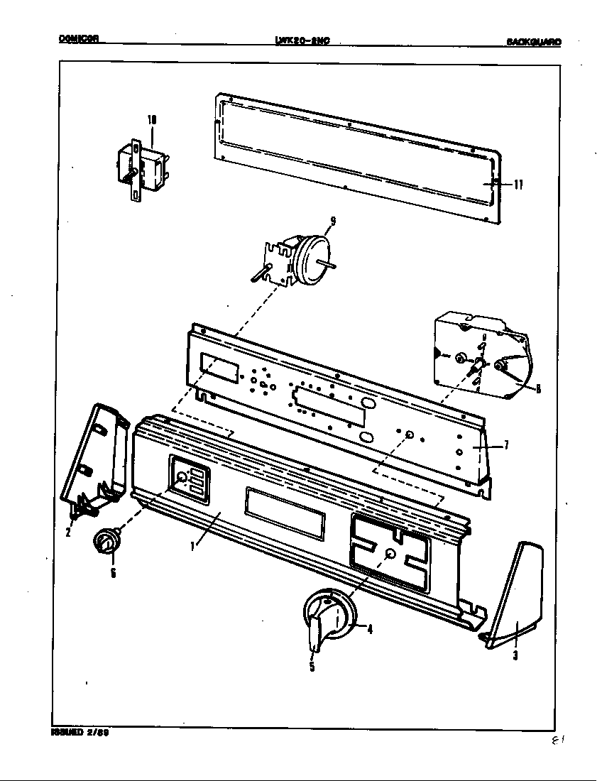 CONTROL PANEL (ORIG. REV. A)