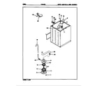 Norge TLWL202A water carrying & pump assembly diagram