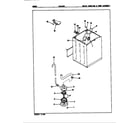 Norge TLWL204H water carrying & pump assembly diagram