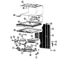 Magic Chef RB151PLW-P unit compartment & system diagram