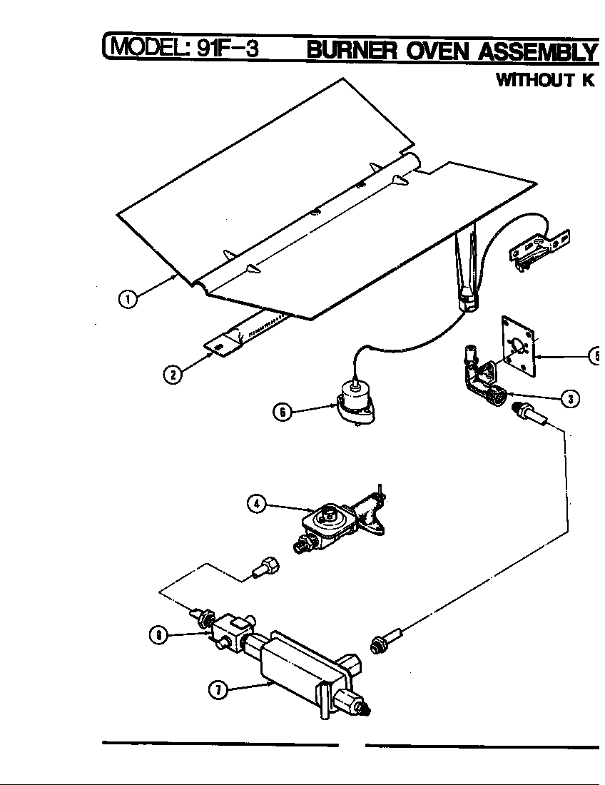 Oven burner assembly