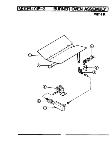 Oven burner assembly