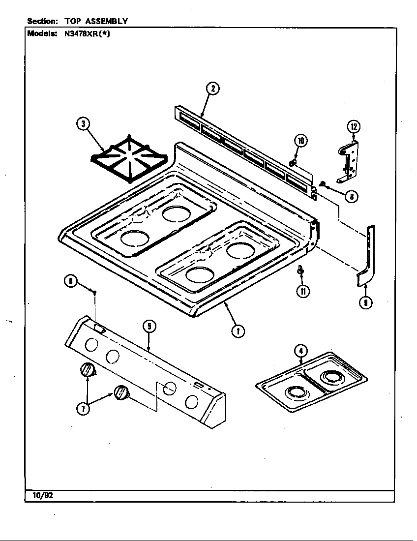 Top assembly