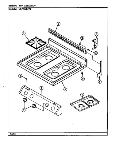 Top assembly