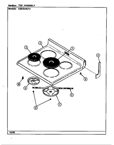 Top assembly