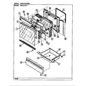 Norge N3875XRW door/drawer diagram